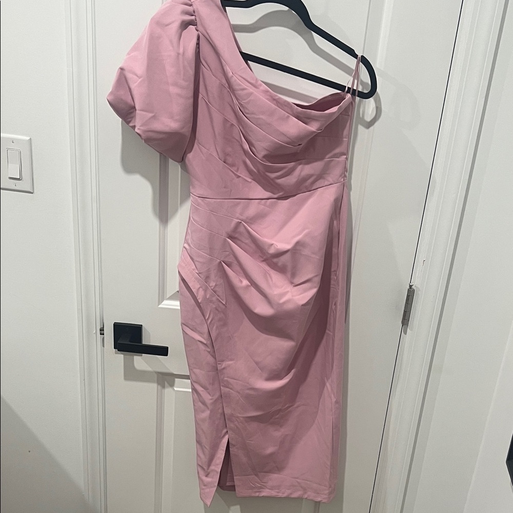 Astr The Label One-Shoulder Pink Dress Size Medium‎